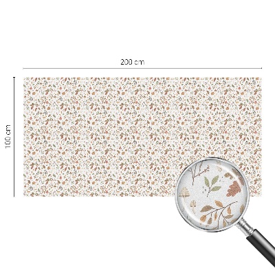 Matinė plėvelė langams su vitražo efektu Rudens raštai