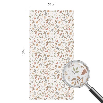 Matinė plėvelė langams su vitražo efektu Rudens raštai