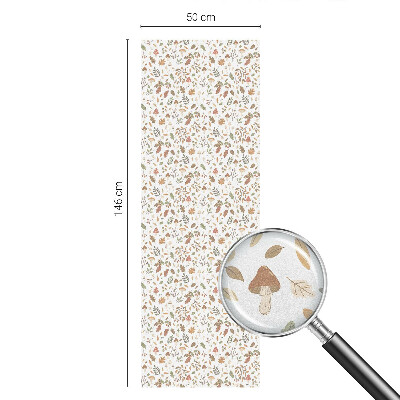 Matinė plėvelė langams su vitražo efektu Rudens raštai