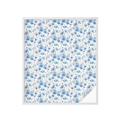 Nepermatoma plėvelė langams Akvarelės gėlės