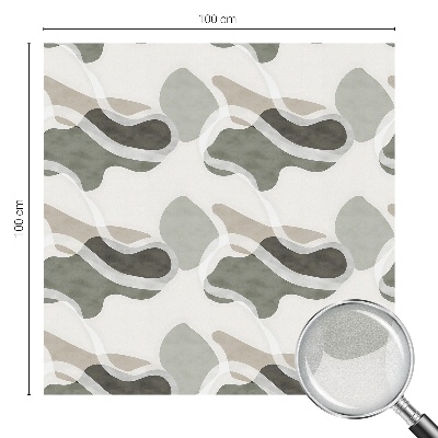 Matinė klijuojama plėvelė langams Organinis raštas