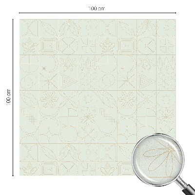 Pieninė plėvelė langams su raštu Geometrinė mozaika