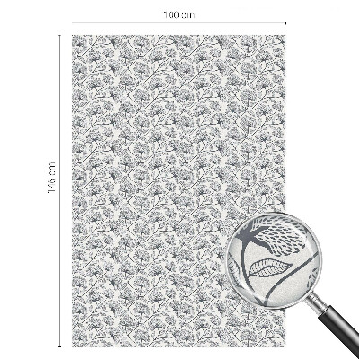 Matinė plėvelė langams su vitražo efektu Botaninis motyvas