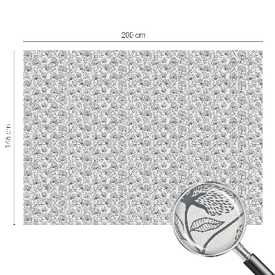 Matinė plėvelė langams su vitražo efektu Botaninis motyvas