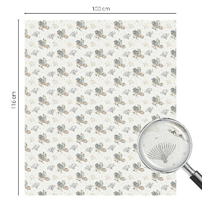 Nepermatoma plėvelė langams Paukščių raštas