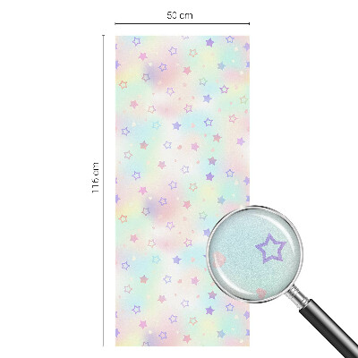 Plėvelė langams privatumui vitražas Vaivorykštės raštai