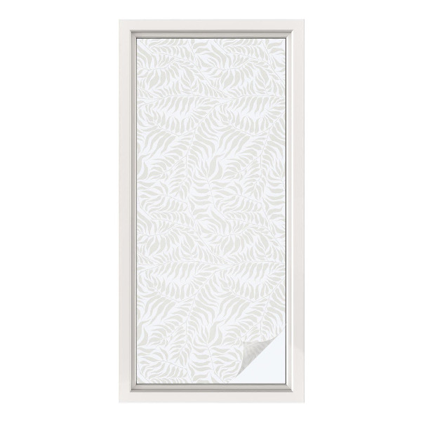 Matinė plėvelė langams su vitražo efektu Lapų elegancija