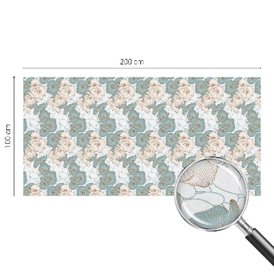 Plėvelė langams privatumui vitražas Subtilūs žiedai