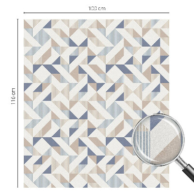 Nepermatoma plėvelė langams Geometriniai raštai
