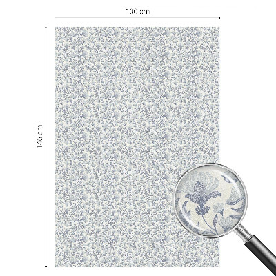 Pieninė plėvelė langams su raštu Gėlių raštas