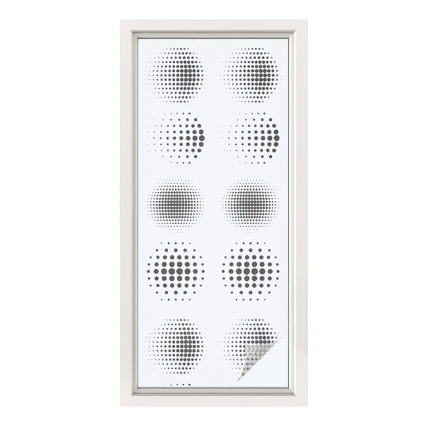 Plėvelė langams privatumui vitražas Taškuoti apskritimai