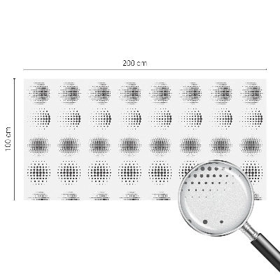 Plėvelė langams privatumui vitražas Taškuoti apskritimai