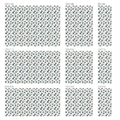 Matinė klijuojama plėvelė langams Mėlynos gėlės