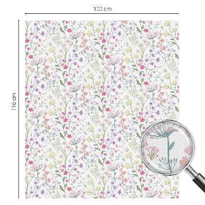 Matinė plėvelė langams su vitražo efektu Gėlėta pieva