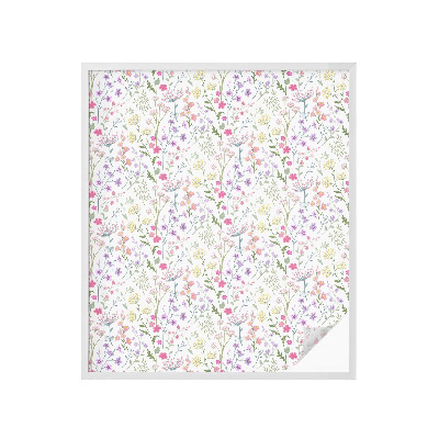 Matinė plėvelė langams su vitražo efektu Gėlėta pieva