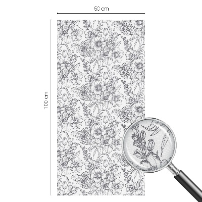 Nepermatoma plėvelė langams Floristinė elegancija