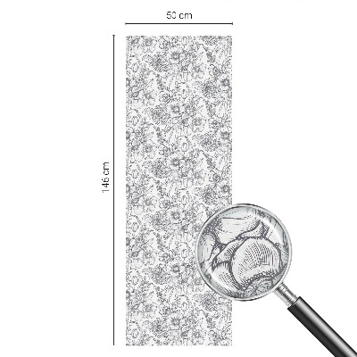 Nepermatoma plėvelė langams Floristinė elegancija