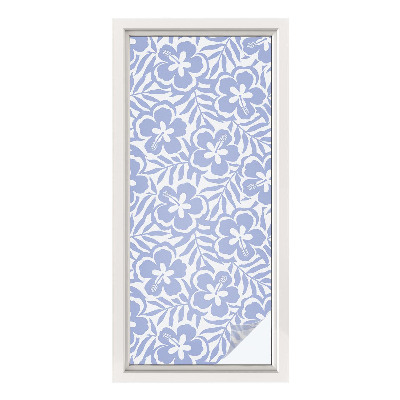 Matinė plėvelė langams su vitražo efektu Hibisko gėlės