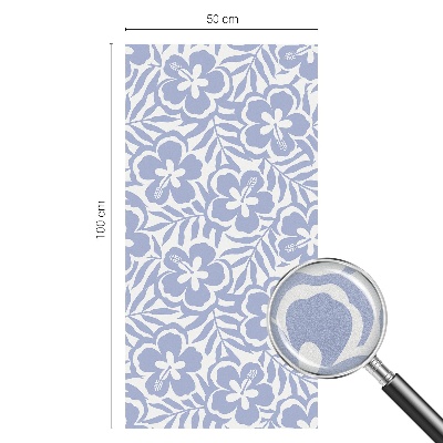 Matinė plėvelė langams su vitražo efektu Hibisko gėlės