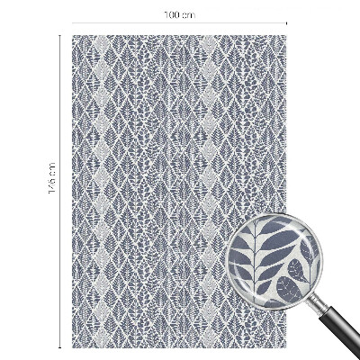 Pieninė plėvelė langams su raštu Raštuoti lapai