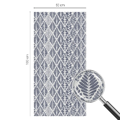 Pieninė plėvelė langams su raštu Raštuoti lapai