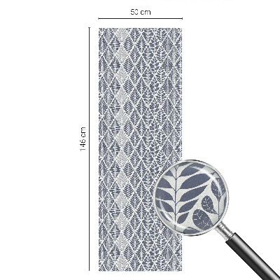 Pieninė plėvelė langams su raštu Raštuoti lapai