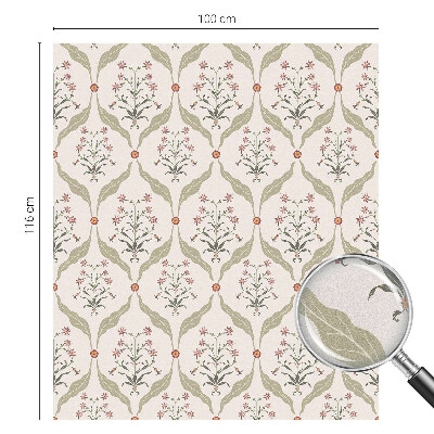 Matinė klijuojama plėvelė langams Gėlių raštas