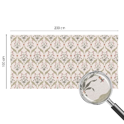 Matinė klijuojama plėvelė langams Gėlių raštas