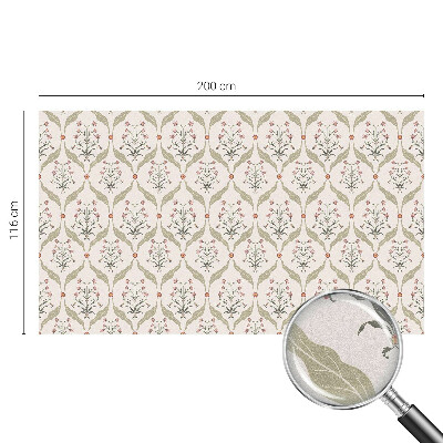 Matinė klijuojama plėvelė langams Gėlių raštas