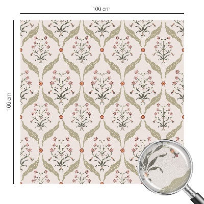 Matinė klijuojama plėvelė langams Gėlių raštas