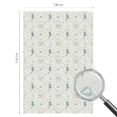 Nepermatoma plėvelė langams Jūrų arkliukai