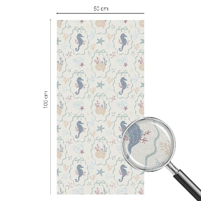 Nepermatoma plėvelė langams Jūrų arkliukai