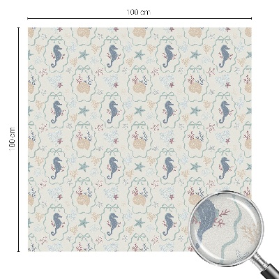 Nepermatoma plėvelė langams Jūrų arkliukai