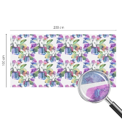 Matinė plėvelė langams su vitražo efektu Spalvinga abstrakcija