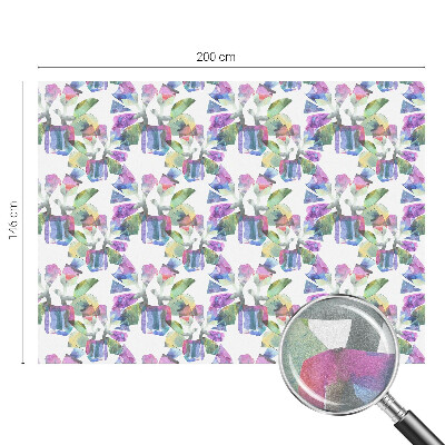 Matinė plėvelė langams su vitražo efektu Spalvinga abstrakcija