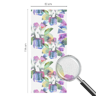 Matinė plėvelė langams su vitražo efektu Spalvinga abstrakcija