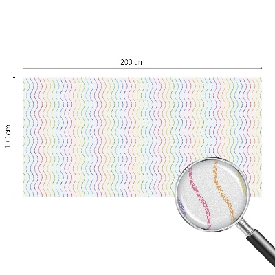 Matinė klijuojama plėvelė langams Vaivorykštės linijos