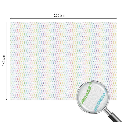 Matinė klijuojama plėvelė langams Vaivorykštės linijos