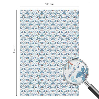 Plėvelė langams privatumui vitražas Mėlynos palmės