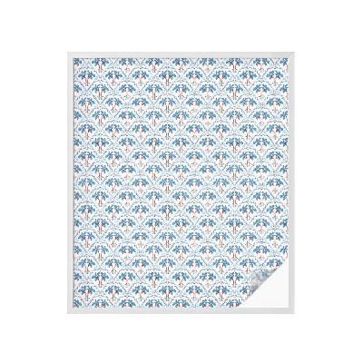 Plėvelė langams privatumui vitražas Mėlynos palmės