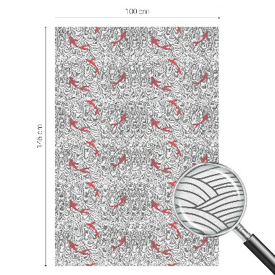 Matinė klijuojama plėvelė langams Banguotas raštas