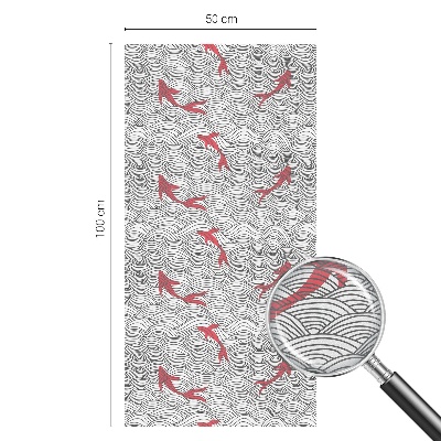 Matinė klijuojama plėvelė langams Banguotas raštas