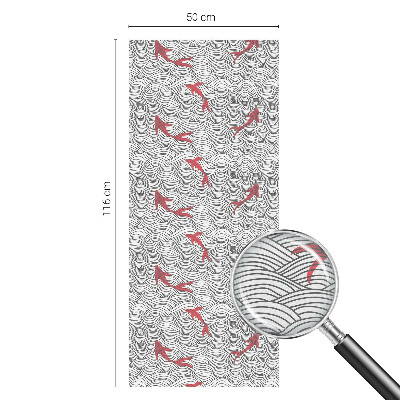 Matinė klijuojama plėvelė langams Banguotas raštas
