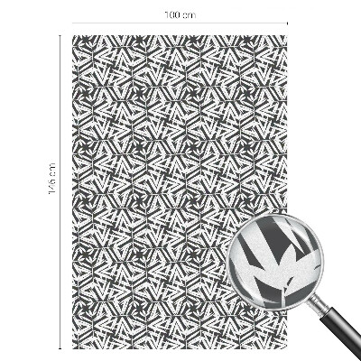 Pieninė plėvelė langams su raštu Geometriniai lapai