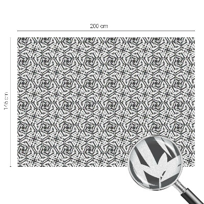 Pieninė plėvelė langams su raštu Geometriniai lapai