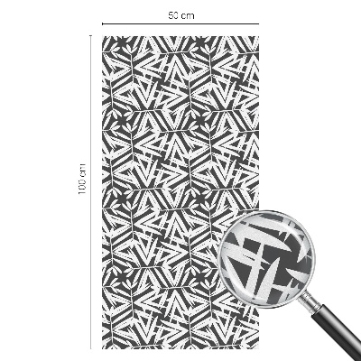 Pieninė plėvelė langams su raštu Geometriniai lapai