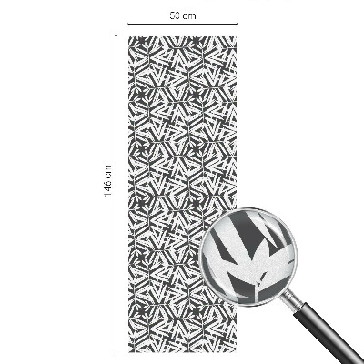 Pieninė plėvelė langams su raštu Geometriniai lapai