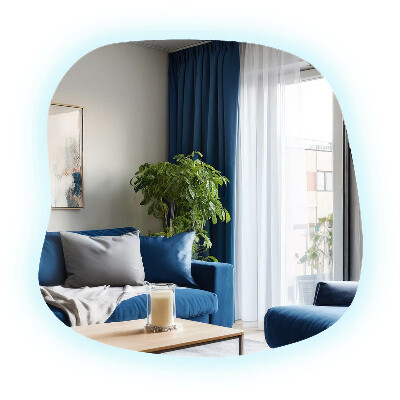 Netaisyklingos formos veidrodis su led modernus akcentas