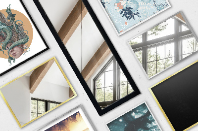 Pastatomas veidrodis baltame rėme 36x156 cm