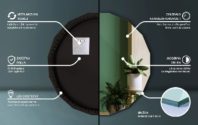 Geometrinis veidrodis con illuminazione a LED